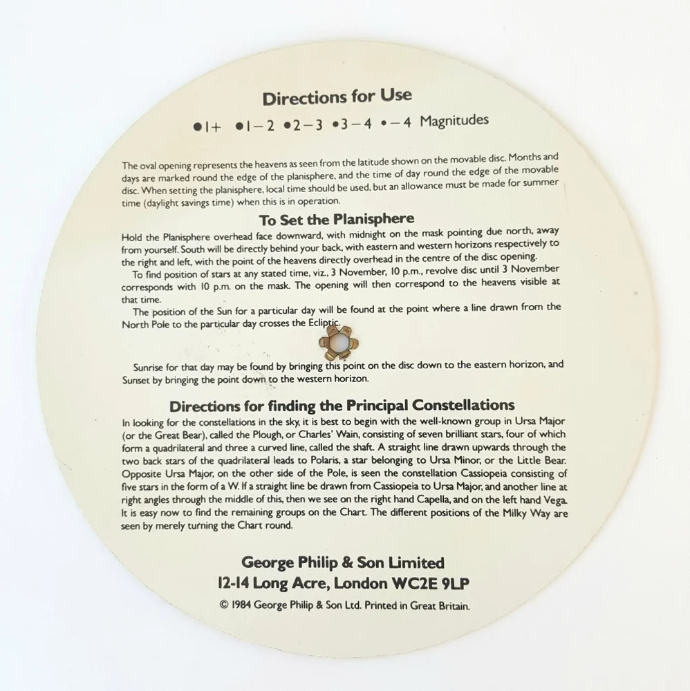 Planisphere Constellations Stars STEM Science Astronomy Planetarium Wheel